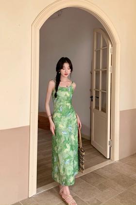 SUMMER & SAGE 绿野仙踪吊带连衣裙 20309