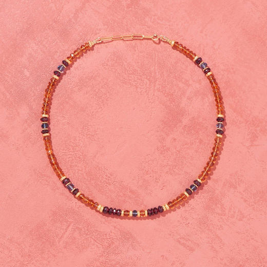 订购8周到｜Tityaravy-Samay-黄晶 石榴石 托帕石 项链［法国设计师］ 商品图1