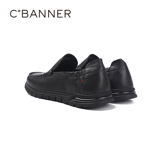 千百度秋季牛皮鞋面鞋垫软底软面柔感鞋男鞋A25407323 商品图5