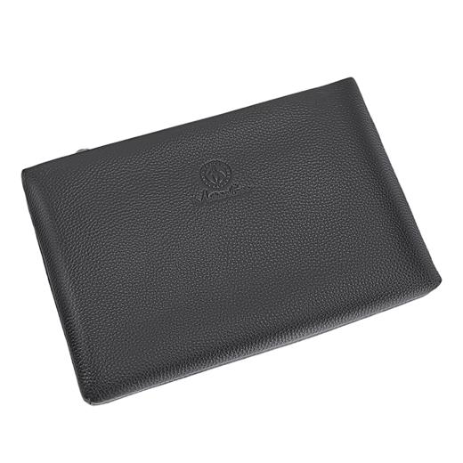 美都袋鼠/MDKANGROO 牛皮休闲男士便携黑色手拿包夹包MDYB701-A 商品图1