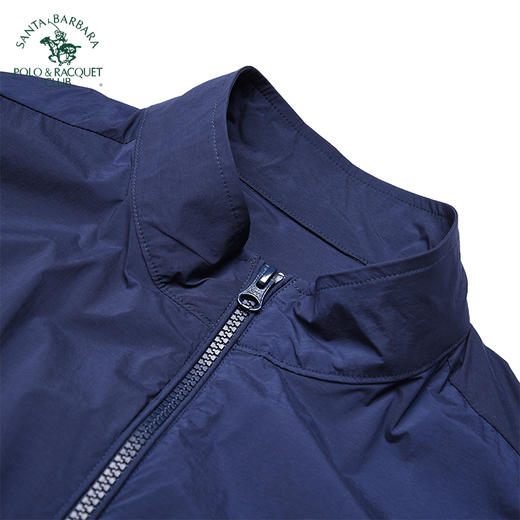 【大都会】圣大保罗 男士尼龙弹力布防泼轻薄立领基本款外套PS21WJ006M 商品图2