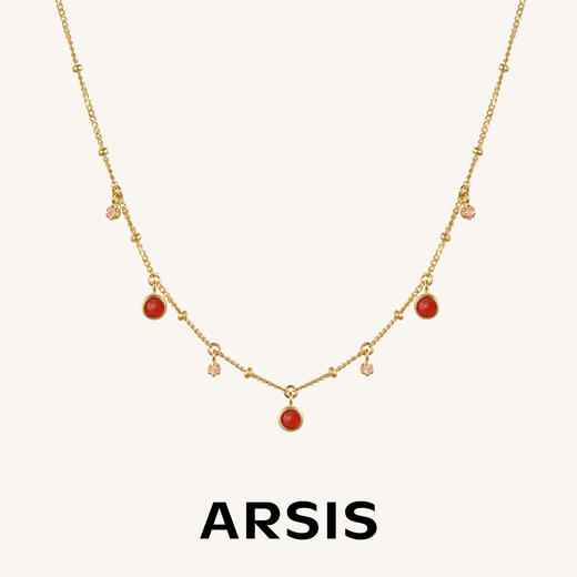 ARSIS银饰｜秘密花园系列 仲夏蓝调/落日霞辉吊坠项链 商品图0
