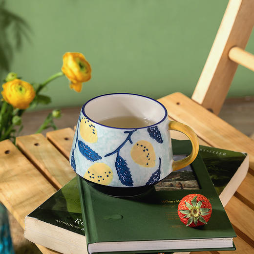 大容量带盖陶瓷马克杯 商品图3