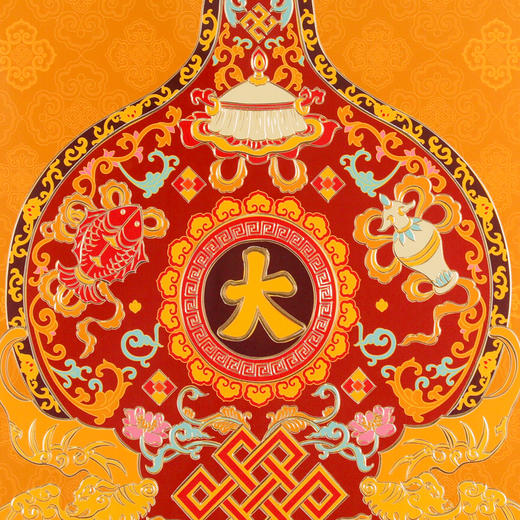 大吉福禄 五行葫芦系列 铜雕艺术画 商品图5