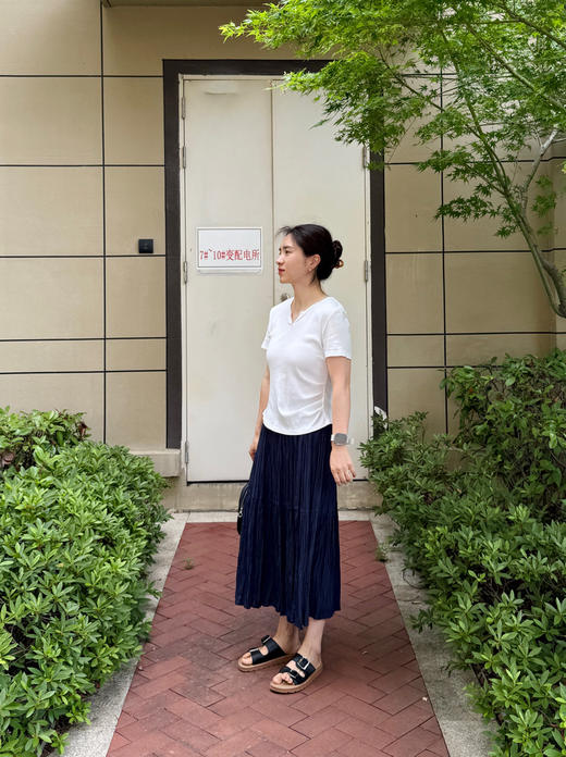 夏--超薄日本面料手工压褶--显瘦垂顺半身裙【包邮+三天无理由退huan】 商品图2