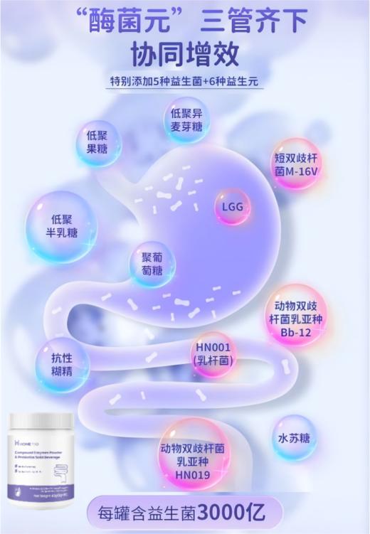 【肠护金三角】消化酶+谷氨酰胺+锌三效合一助吸收肠道修复防护营养组合 商品图2