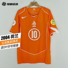 【送印号臂章】SFS耐克NIKE2004欧洲杯荷兰主场复刻T90球衣短袖足球服HV4427-819