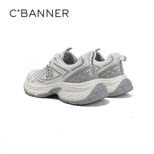 千百度秋季经典廓形老爹鞋牛皮革脚垫男鞋老爹鞋A25491014 商品图3