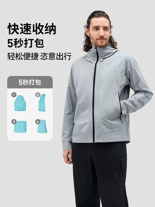 点此购买 海丽汉森春夏季UPF100+男士户外便携轻量速干防晒皮肤衣 LL 320079 商品图6