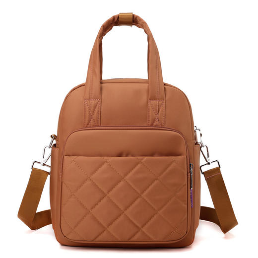 TZW-2025新款绣线菱格女士双肩包 商品图9