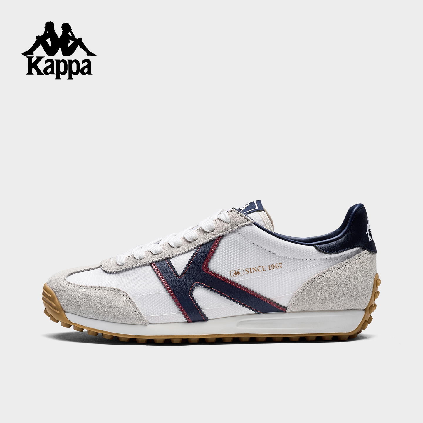 Kappa卡帕背靠背运动鞋男女2025夏季新款轻便跑步鞋休闲德训鞋子K0FY5MM25