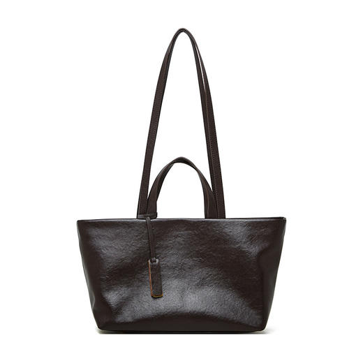 【预售3天】通勤质感托特包2025新款小众设计单肩包大容量复古包D2907 商品图5