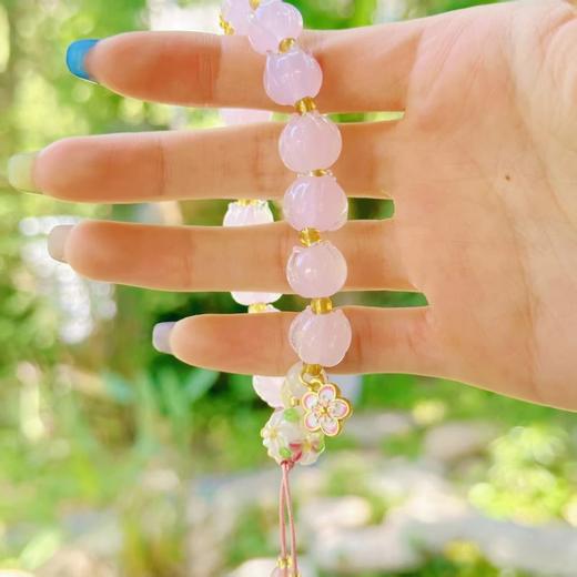 灵隐文创【胭脂雪】繁花似锦珐琅手链绣球花手串 商品图2