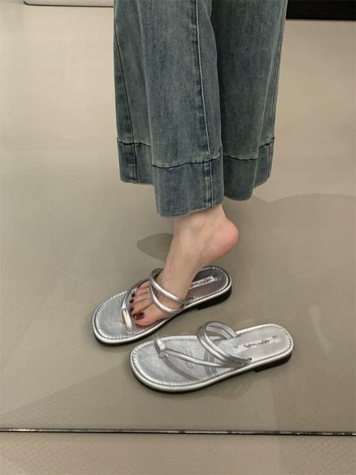 【YW】无忧购法式仙女风两穿细带平底套趾凉鞋188（截单后3-5天发货) 商品图9