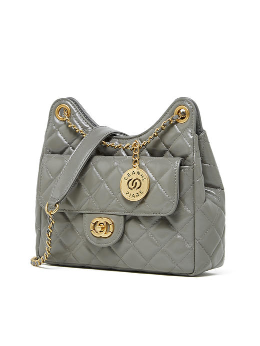 【预售3天】小香风包包女2025新款菱格链条腋下包高级感流浪包单肩斜挎包D2856 商品图3