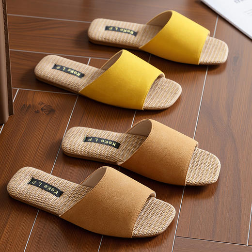 北欧简约亚麻凉拖鞋（脚厚脚宽拍大一码） 商品图5