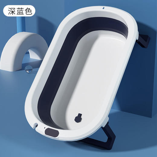 婴儿可折叠洗澡盆浴盆宝宝躺坐大号浴桶小孩家用泡澡新生儿童用品 商品图3