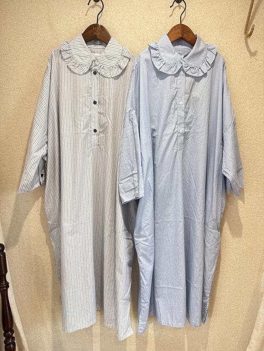 （g）细条纹衬衫领连衣裙 商品图13