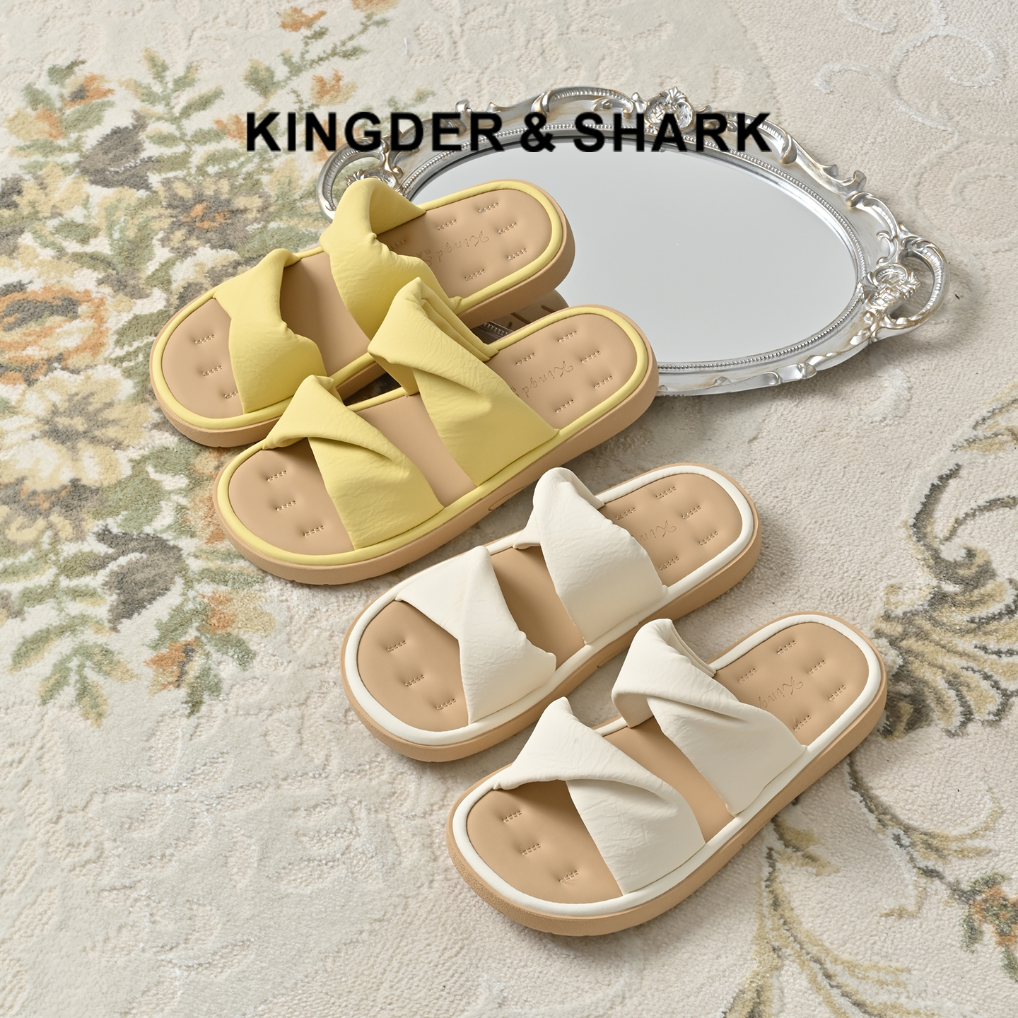 经典鲨2025夏季新品软底舒适通勤懒人一脚蹬室内外凉拖鞋女KW313-529071