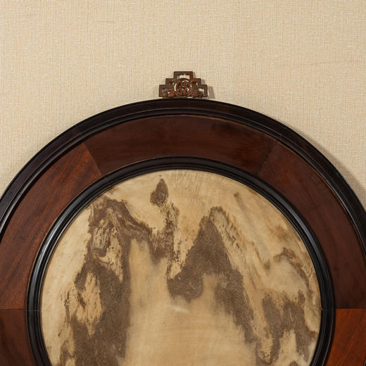 清	红木镶云石圆形大挂屏 商品图3