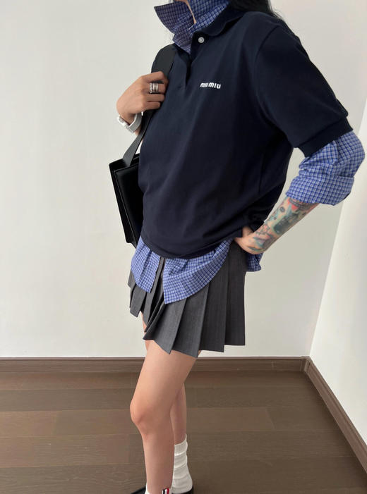 MIU缪原版原单棉珠复古POLO衫T 商品图12