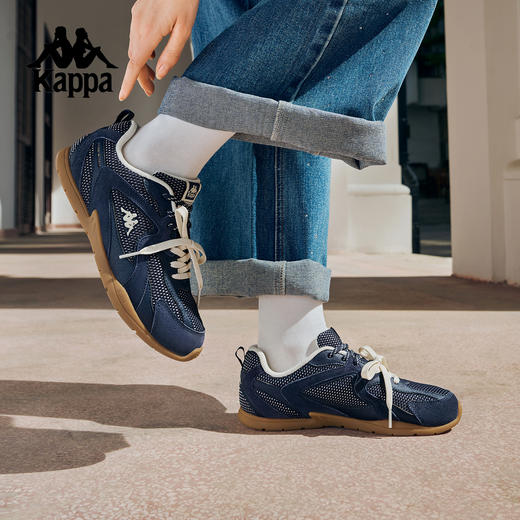 Kappa卡帕背靠背网面德训鞋女款夏季新款板鞋透气薄底复古运动鞋K0F65BB14 商品图5