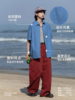 早乙女惠子saotome/STMCS252229/飞鸟刺绣水洗短袖衬衫 商品缩略图1