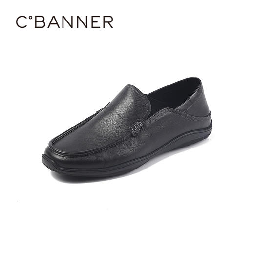 千百度秋季舒适低跟强韧橡胶大底得体乐福鞋男鞋A25407220 商品图0