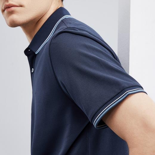 柒牌polo衫男短袖夏季新款商务休闲翻领薄款纯色T恤保罗衫	124T70130 商品图3