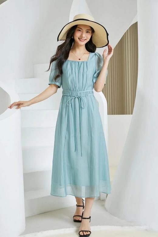 Le Malene 温柔方领连衣裙 20319 商品图0