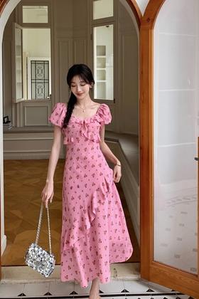 SUMMER & SAGE 法式碎花收腰连衣裙 20312