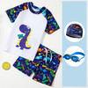 【萌娃夏日备起🌞】高清卡通印花泳衣+泳帽套装💦，舒适透气不束缚，胖宝宝也能轻松选码！儿童泳衣 男童女孩小中大童宝宝卡通分体游泳衣 游泳裤套装 学生泳装 商品缩略图7