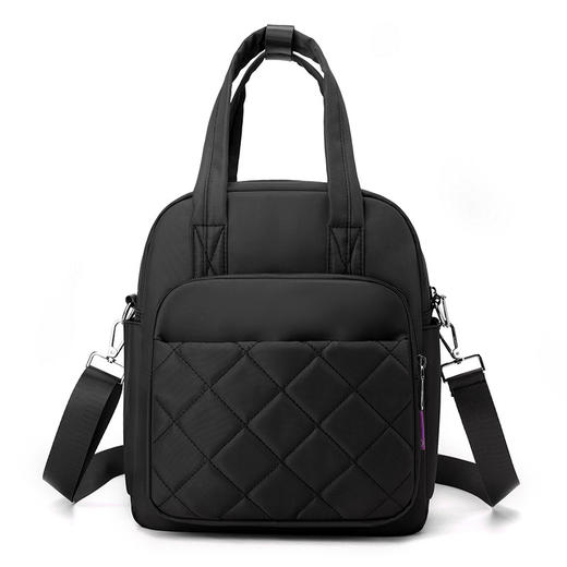 TZW-2025新款绣线菱格女士双肩包 商品图8