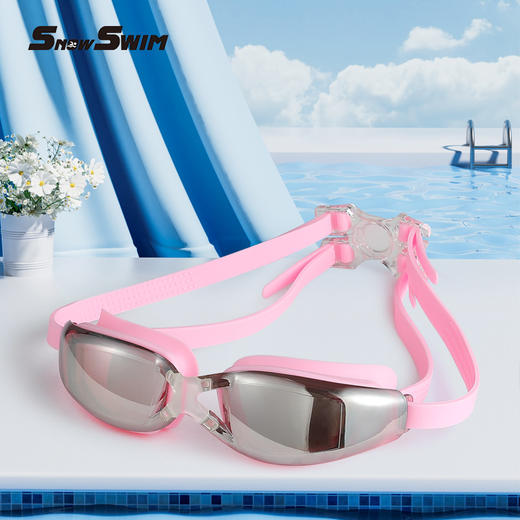 [小滋心选]【活动价 ¥25.9】【高清视界，畅游无忧】爆款防水防雾泳镜【送眼镜盒】🔥近视党福音！电镀大框设计，舒适贴合零漏水💦夏日泳池必备！爆款泳镜 近视游泳眼镜 平光防水防雾高清成人泳镜 商品图7