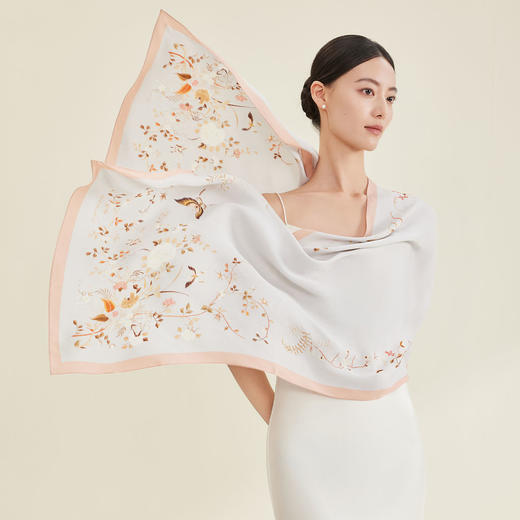 万事利双面印花防晒长巾 商品图3