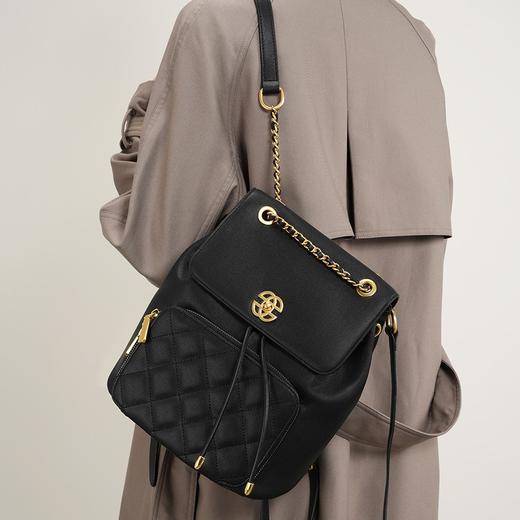 【预售3天】小香风链条双肩包质感通勤旅行小背包新款书包D2361 商品图1