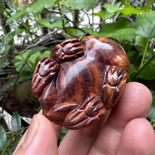 【青山特价】海南黄花梨 谛听 手把件   51*40*40mm h1 商品图4