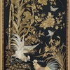 【已售】独角鹿西洋古董 19世纪中国清代出品「官上加官」传统东方花鸟主题黑缎粤绣挂屏 商品缩略图3