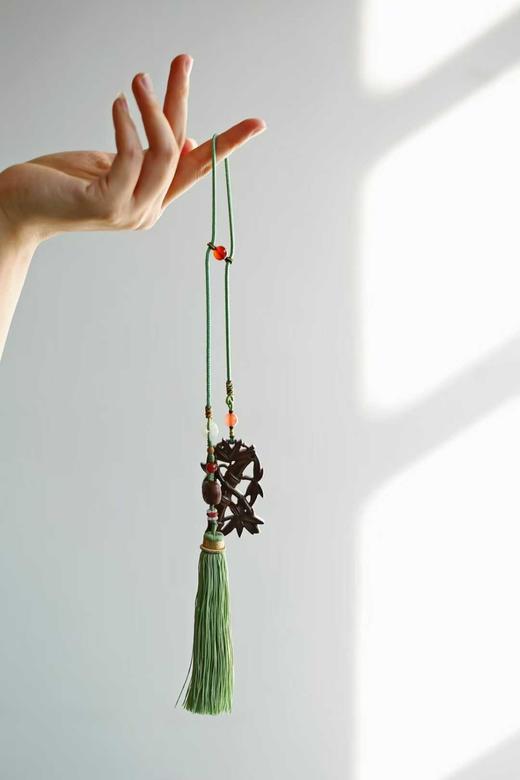 竹报平安°小叶紫檀挂件 商品图8