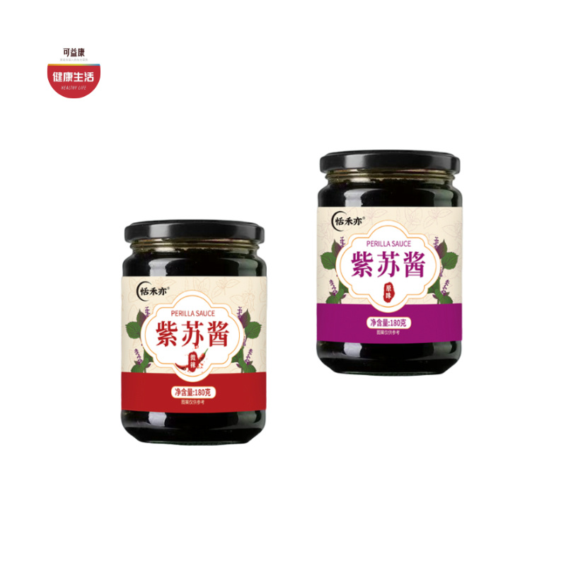 粮票|紫苏酱 纯素食 不含五辛 鲜香下饭  原味/微辣 180g*2瓶