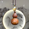 【灵机生活馆】雷击枣木葫芦吊坠 镶嵌银七星葫芦饰品摆件吊坠 商品缩略图3