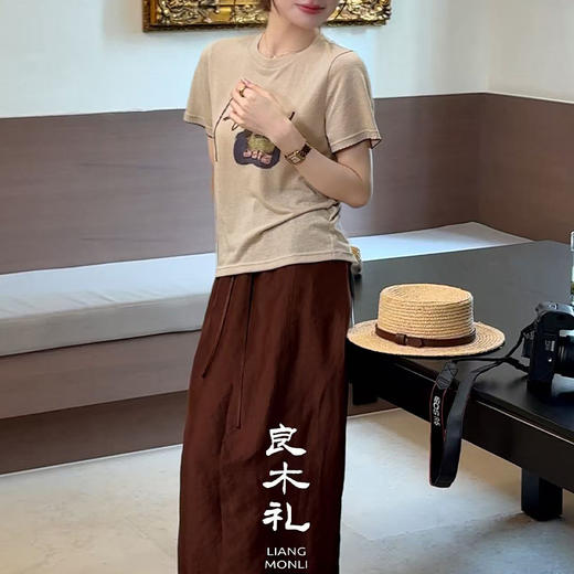 【预售7天】良木礼醋酸半裙（25021） 商品图3