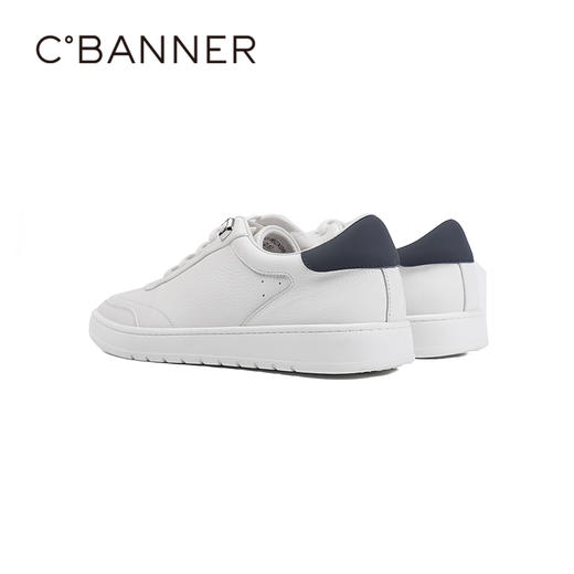 千百度秋季真皮德训鞋舒适低跟橡胶底男鞋德训鞋A25431062 商品图3