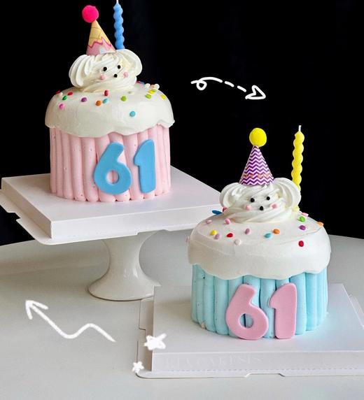 K款-61儿童节·可爱奶油小狗cake 商品图0