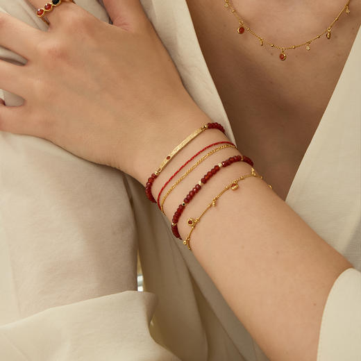 ARSIS银饰｜秘密花园系列 仲夏蓝调/落日霞辉吊坠手链 商品图4