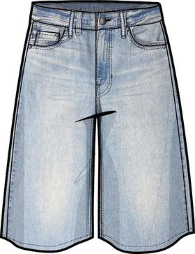 LEVIS女短裤000MJ0000