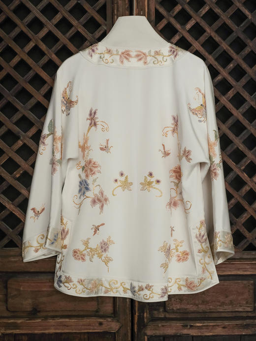 盛唐牡丹大师系列| 重工刺绣蝶恋芳华外套 商品图5