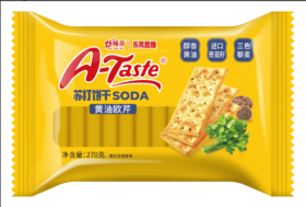 【休闲零食】焙焙亲 黄油欧芹苏打饼干  270g/袋
