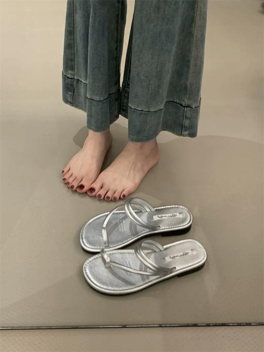 【YW】无忧购法式仙女风两穿细带平底套趾凉鞋188（截单后3-5天发货) 商品图3