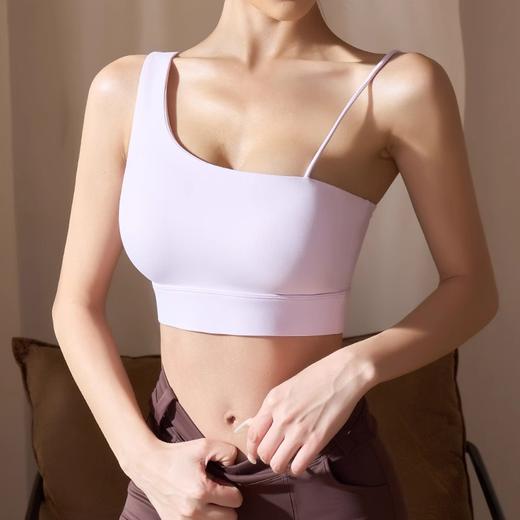 【限时秒】YOGACODE【火树银花系列】性感美背内衣带胸垫斜肩吊带背心女普拉提运动文胸DWC115410 商品图2